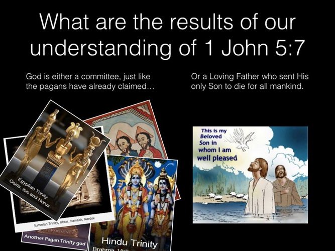 1 John 5:7 the choice