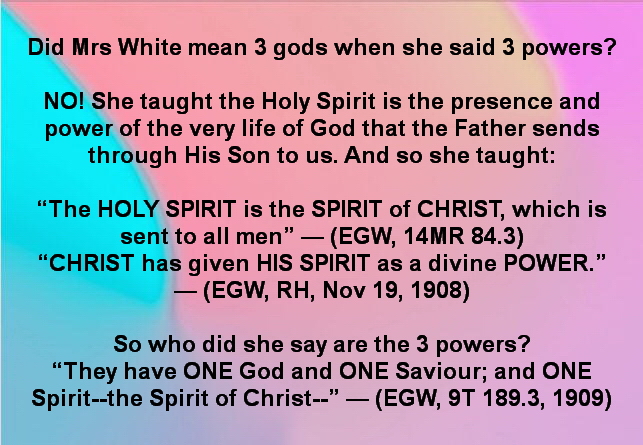 Ellen White three powers