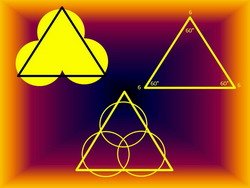 Sun triangle and 666
