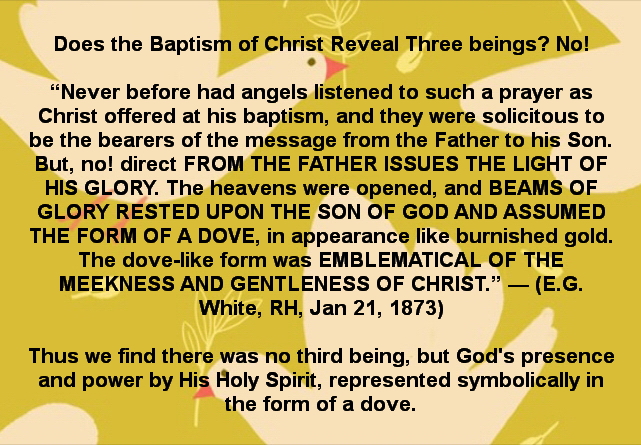 Was there three at the Baptism of Christ?