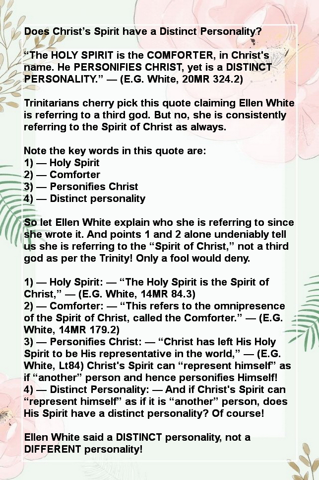 Does Christ's Spirit have a Distinct Personality?