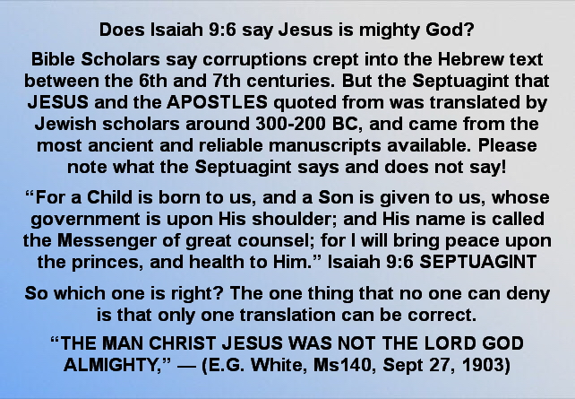 Does Isaiah 9:6 say Jesus is mighty God?