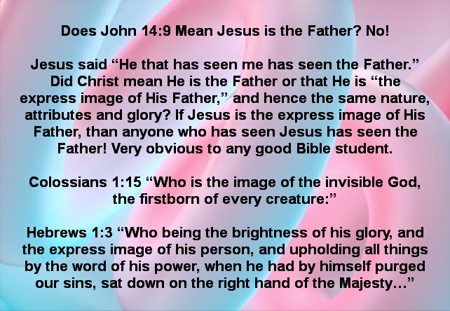 No Trinity in John 14:9