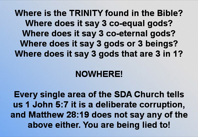 No Trinity in the Bible