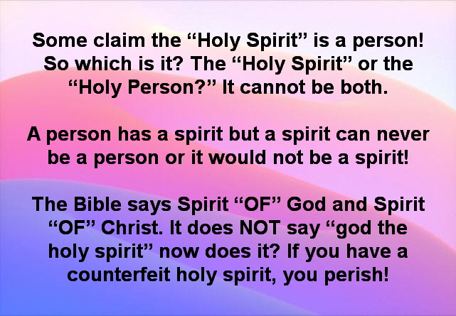 Is the Holy Spirit a person?