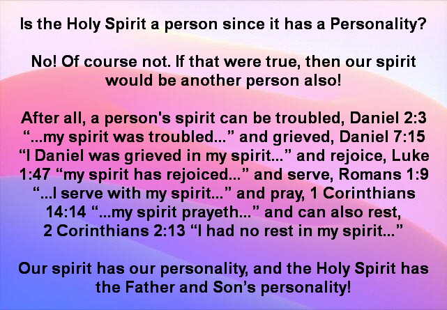 Personality of a spirit