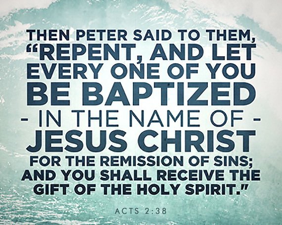 Baptised in the name of Jesus Christ
