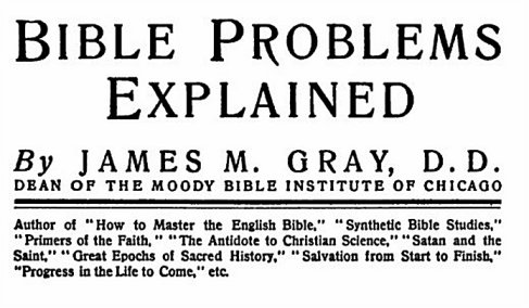 Bible problems James M. Gray
