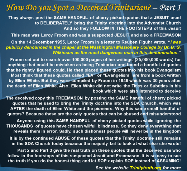How do you Spot a Deceived Trinitarian Part 1