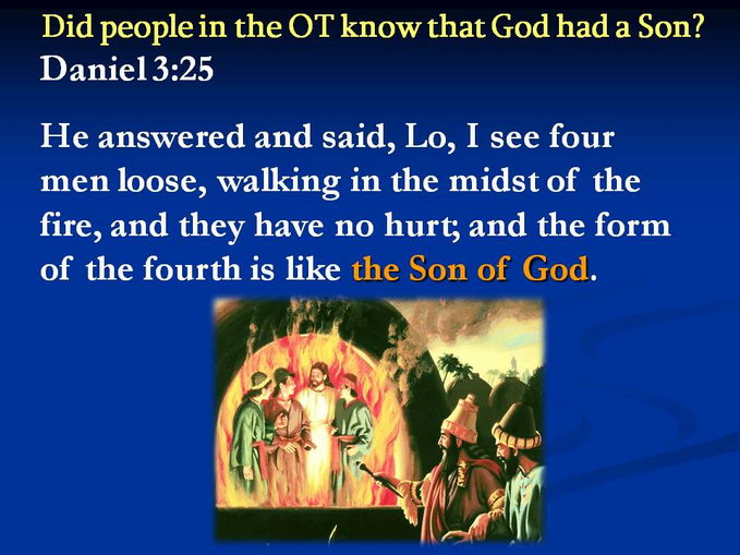 Son of God in the fiery furnace