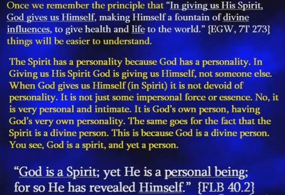 God is a Spirit and a personal being