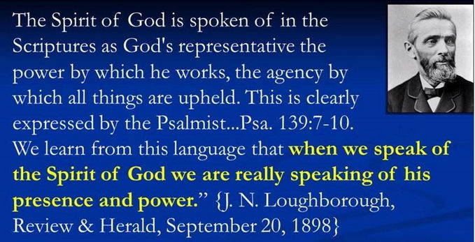 Holy Spirit is the presence and power of God