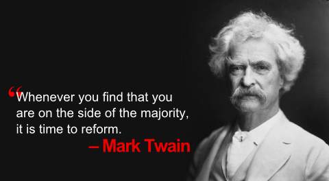 Majority quote by Mark Twain
