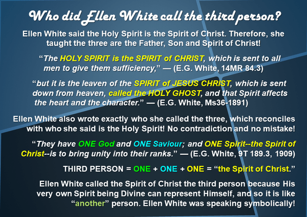 Who did Ellen White call the third person 3-2