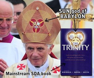 Triquetra on Papal mitre