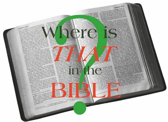 Where is that in the Bible?